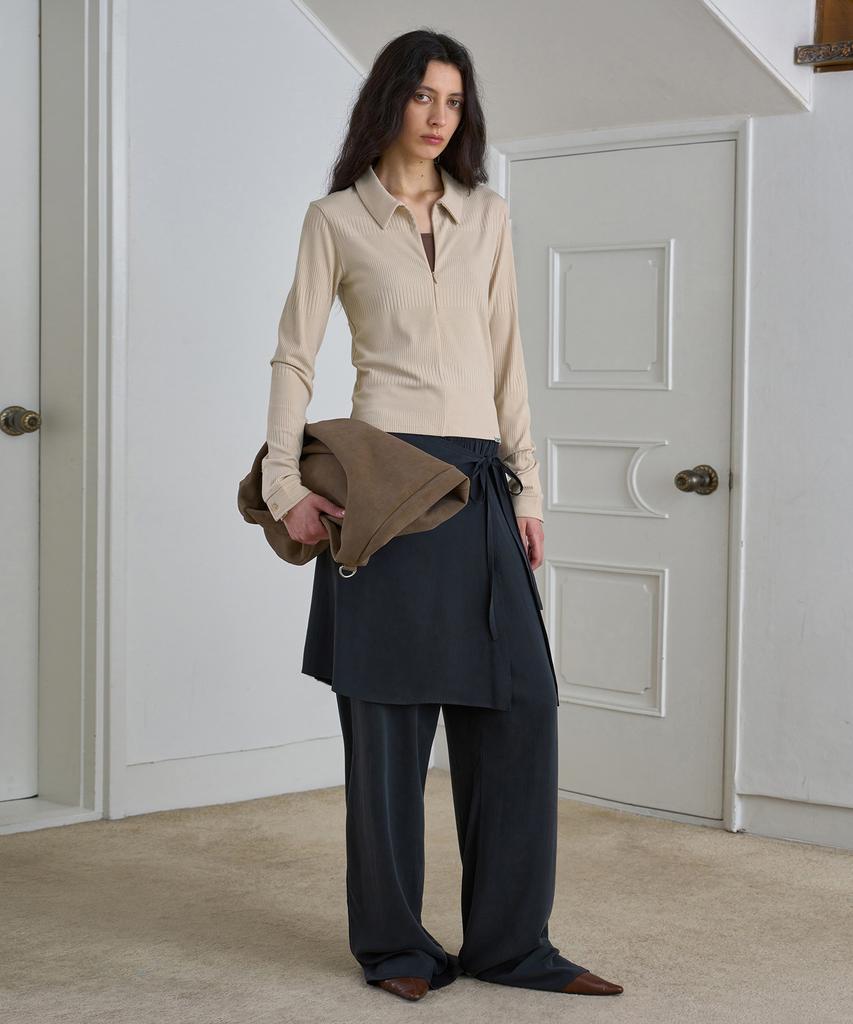 Simeteuligpeosenteu Silky Skirt & Pants / Black