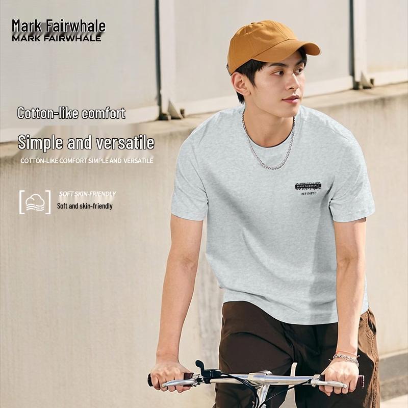 MARK FAIRWHALE Men s 200G Heavyweight Cotton Short Sleeve T-Shirt 2XL