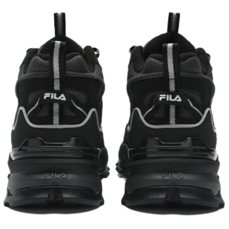 FILA Trek 1S Mid Comfortable Versatile Fleece High-Top Dad Shoes Women sneaker Black F12W442113FBF