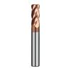 55° Hartmetall-Kugelkopffräser, 4-schneidig, Wolframstahl, Nano-Bronze-beschichtet