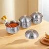 Large Capacity Kitchen Condiments Pot Silver Seasoning Jar Durable Salt Organizer  Coffee Storage