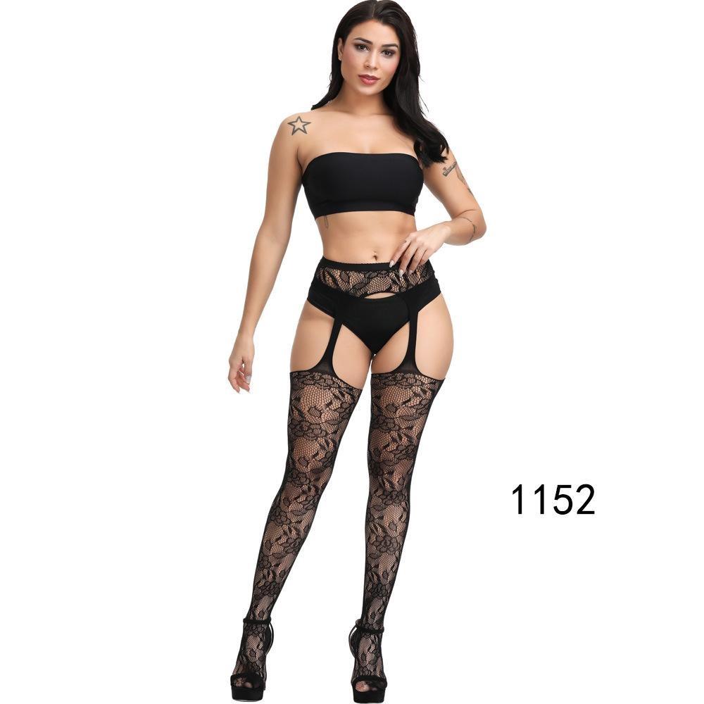Large Size Dame Svarte Strømper Åpent Skritt Strømpebukse Plus Size Strømpe Sexy Hvit Tights Dameundertøy 6xl
