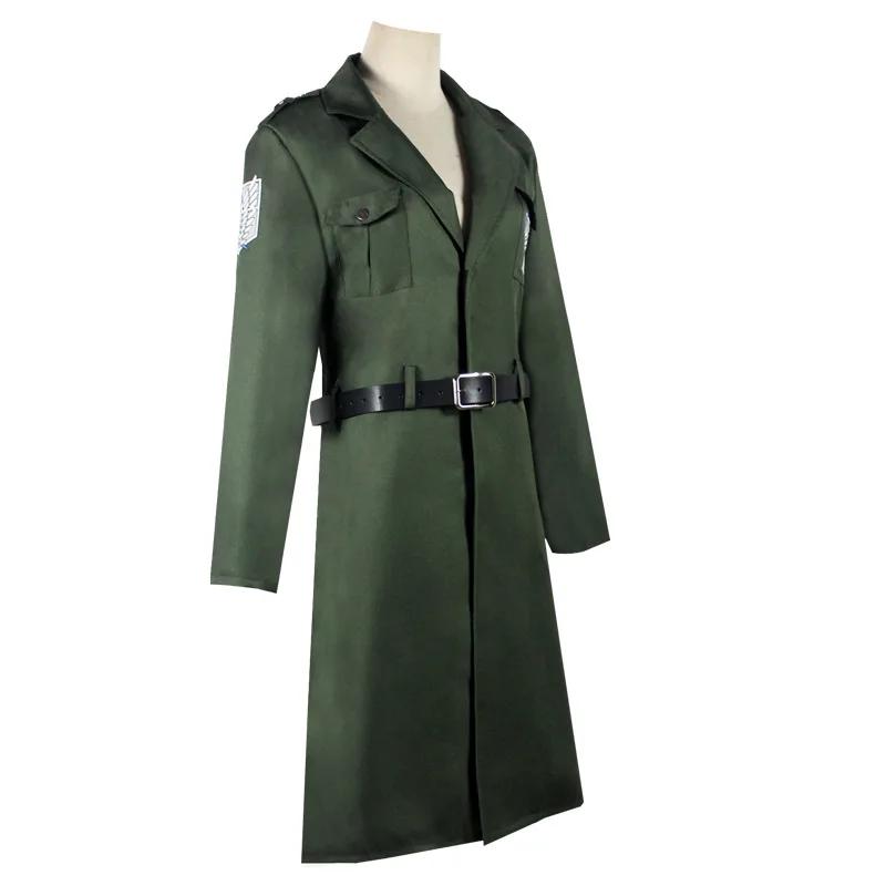 Attack on Titan Cosplay Anime Stagione 4 Corpo di Ricerca Eren Jager Armin Arlert Giacca Verde Scuro Costumi di Halloween per Donne Uomini