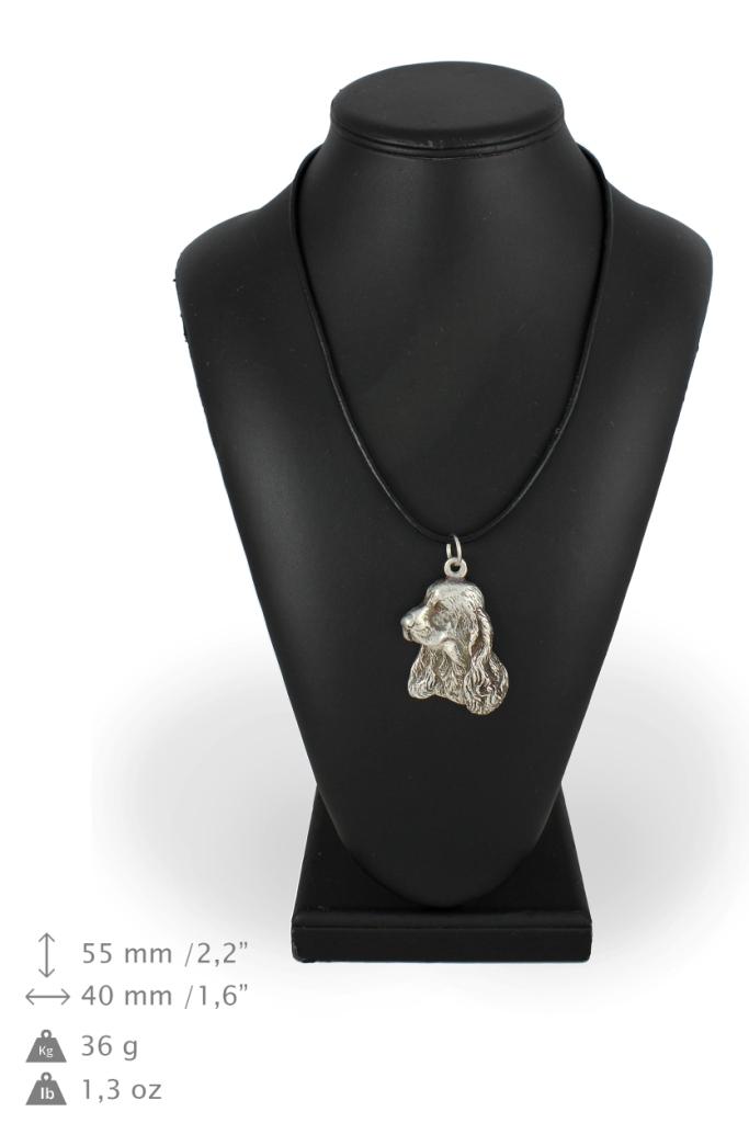 English Cocker Spaniel - Necklace with Dog, Silver-plated Pendant for Dog Fan, Unique Jewelry by Art-Dog Brand