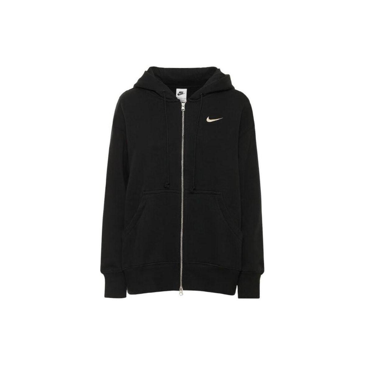 

Nike Womens Phoenix Fleece Oversized Full-Zip Hoodie Black Women Streetwear DQ5758-010