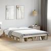 VidaXL Bed Frames Sonoma Oak 160x200 Cm Engineered Wood, Bed, Storage Bed, Double Bed Frame, Double Bed, 3280463