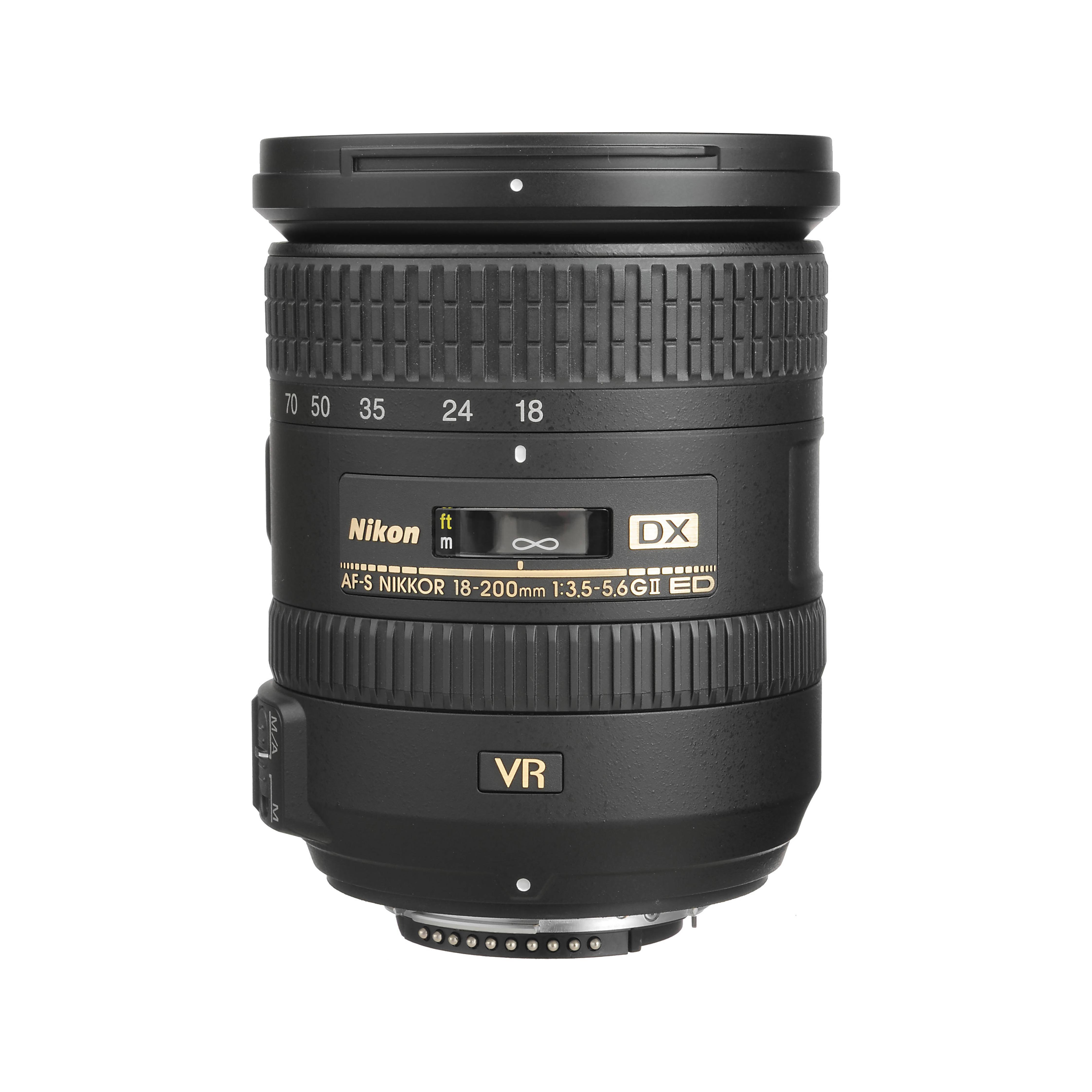 

Nikon Объектив AF-S DX NIKKOR 18-200 мм f/3.5-5.6G ED VR II чёрный