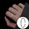 Exquisiter offener Goldring: Japanischer & Koreanischer Stil, Dünnes Band mit Diamanten besetzt, Stapelbarer & Eleganter Fingerschmuck
