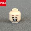 10pcs/lot MOC Bricks Male and Female Figure Head Face Expression DIY Compatible Mini Dolls Building Blocks Toys for Kids Gifts