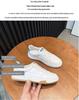 Genuine Leather White Women's Shoes 2025 - New Style, All-Match, Basic Flat Spring Student Sneakers