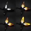 Motorcycle LED Turn Signal 12V ABS Scooter Flashing Light Universal for CFMOTO 150 250 450 650 NK Suzuki SV400 SV650 V-Strom