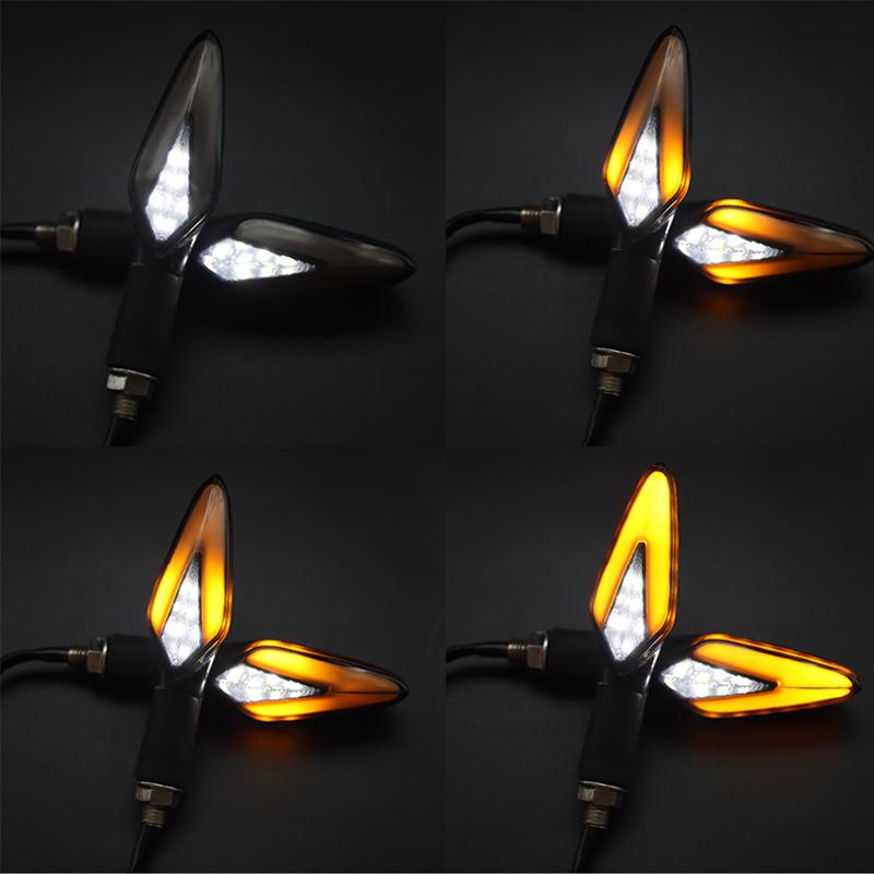 Motorcycle LED Turn Signal 12V ABS Scooter Flashing Light Universal for CFMOTO 150 250 450 650 NK Suzuki SV400 SV650 V-Strom