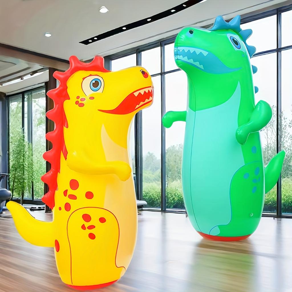 Färgglada uppblåsbara sandsäckar med dinosaurietema - en vertikal vändleksak för tonåringar Dinosaurieleksak Träning Daglig boxning