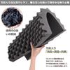 Shinnwa High-Resilience Gaming Cushion with Wave-Shaped Design for Comfortable Support, Bamboo Charcoal Dehumidifying and Deodorizing, Soothes Buttock
