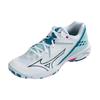 Mizuno Tênis Unissex Wave Claw 3 Wide Branco Azul Marinheiro Rosa-Tetra 71GA244321