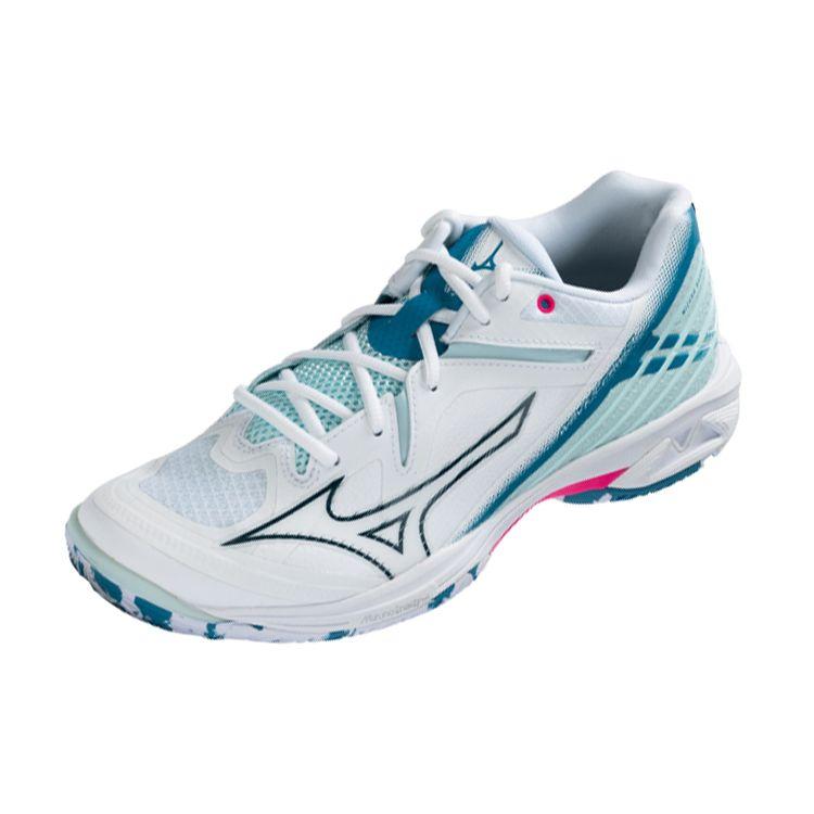 Mizuno Wave Claw 3 Wide White Sailor Blue Unisex Sneakers Pink-Tetra 71GA244321