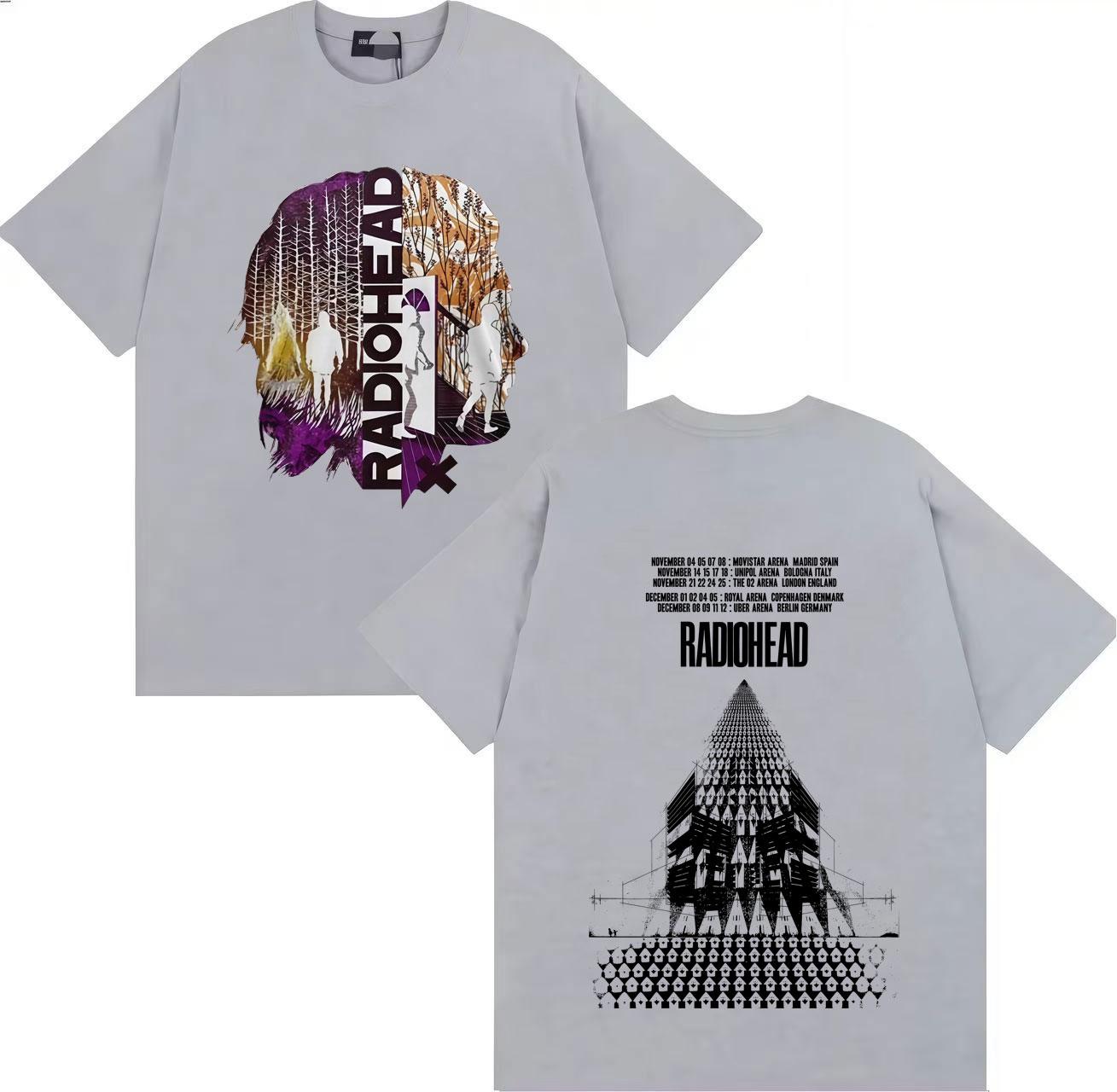 

Radiohead s Return To Europe Tour New Harajuku Men s and Women s T-shirts 2025 Summer Pure Cotton 100% Printed T-shirts 4XL