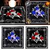 Divinations Tablecloth Skull Bird Head Flower Astrologys Tarot Cards Tablecloth Altars Cloth Divinations Game Accessory