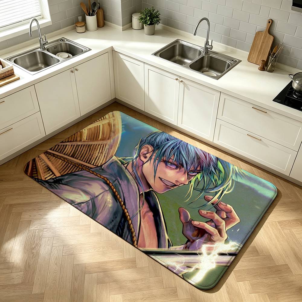Hajime Kashimo Jujutsu Kaisen Manga Shower Room Absorbent Small Floor Mat Soft Comfortable Decorative Foot Mat