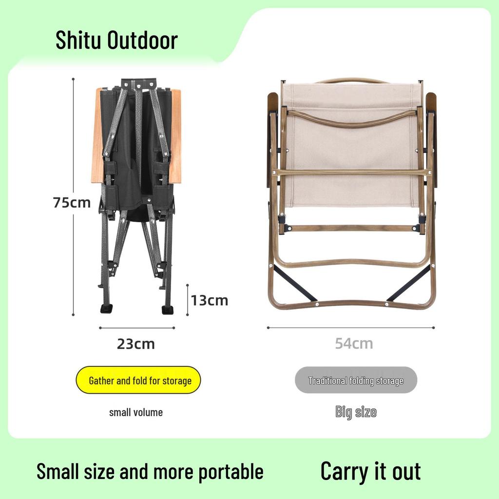 Thickened Portable Folding Outdoor Chair for Camping, Picnic, Beach, and Fishing
