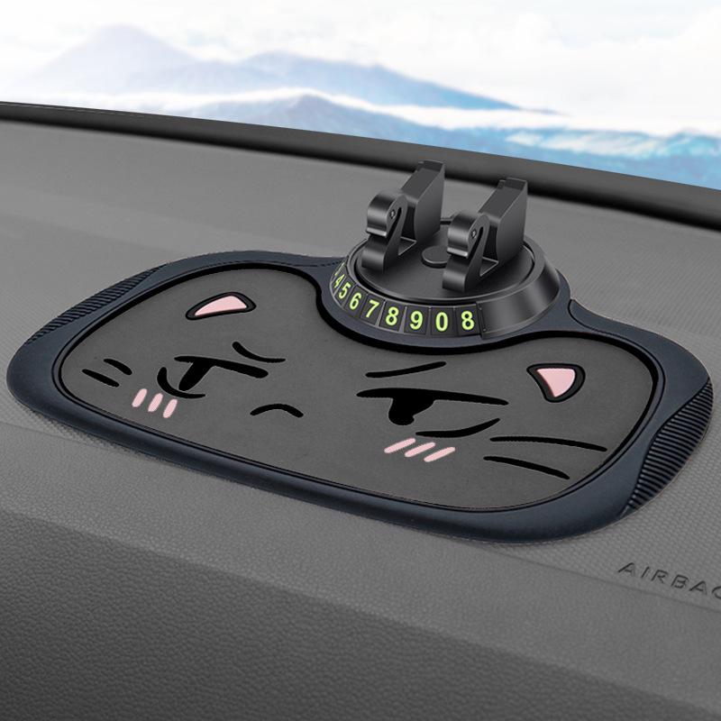 Multifunctional Car Anti-Slip Phone Holder & High-Temperature Resistant Dashboard Pad