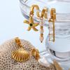 French Retro Seaside Vacation DIY Marine Life Bikini Pendant, 18K Gold-plated Versatile Accessories 2026