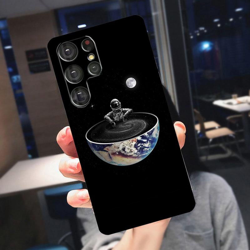 Planet Astronaut Cover For Samsung Galaxy S25 Ultra S24 S22 S21 S23 Plus S20 FE S9 S10 S24 FE Phone Case