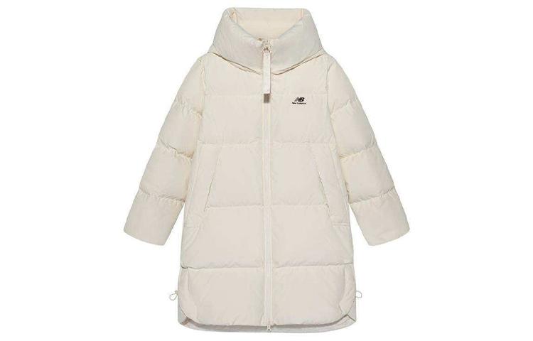 New Balance Down Jackets Women s Ecru Hooded Moderate Other NPA4E112-CRE M