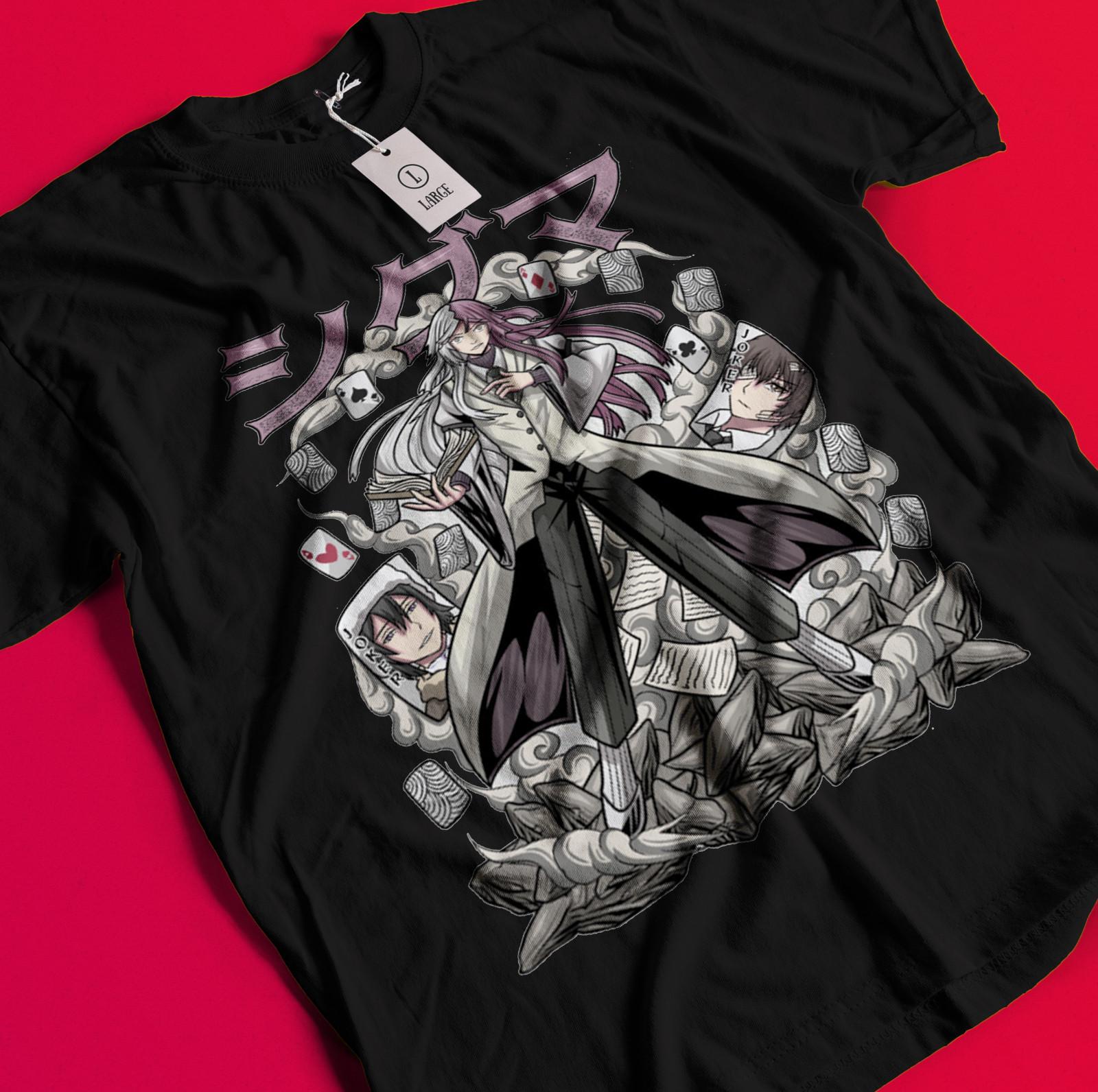 Футболка Bungo Stray Dogs Осаму Дадзай Футболка Сигма Футболка Ацуши Чуя Доппо BB1407 L