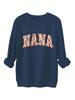 European Style Floral Grass Pattern Thick Warm Hoodie - Women's Round Neck Long Sleeve