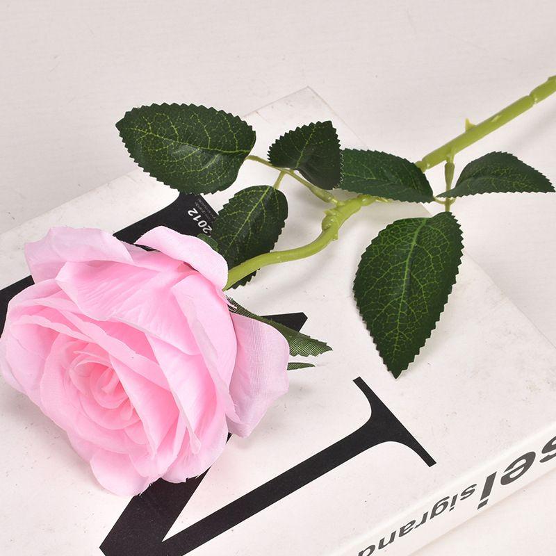 50cm Long Stem Artificial Roses Elegant Fake Silk Flowers For Wedding Home Decor
