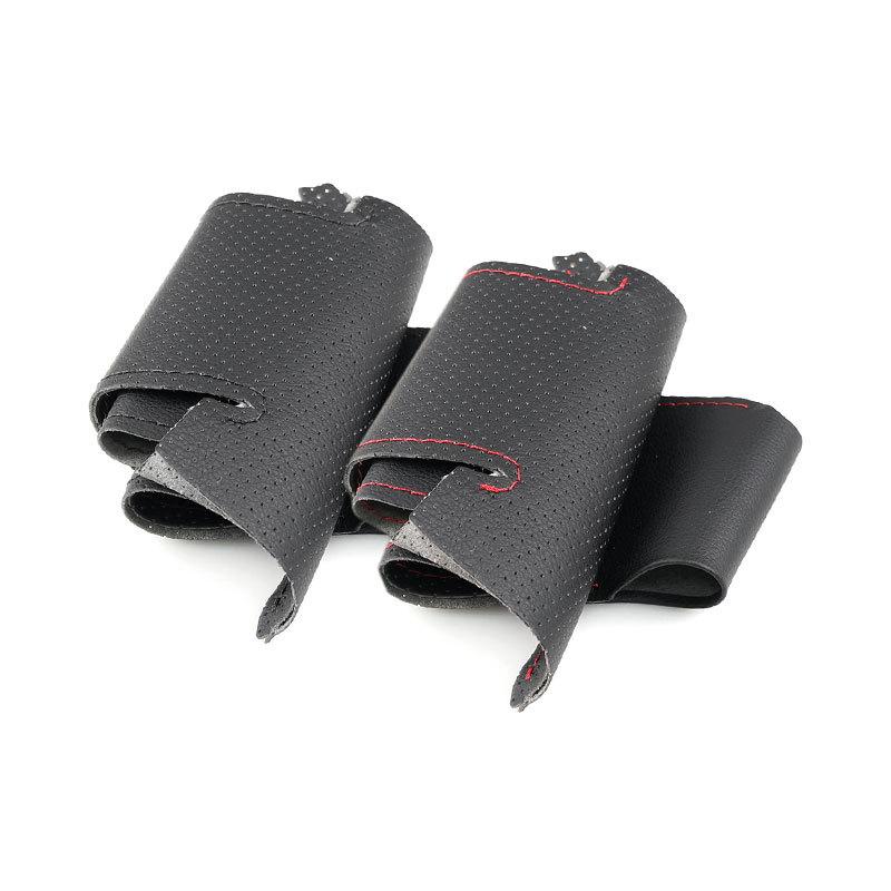 Car Accessories Steering Wheel Leather Cover For Skoda Superb Octavia Citigo Fabia Rapid 2013- Roomster Yeti Kodia Karoq