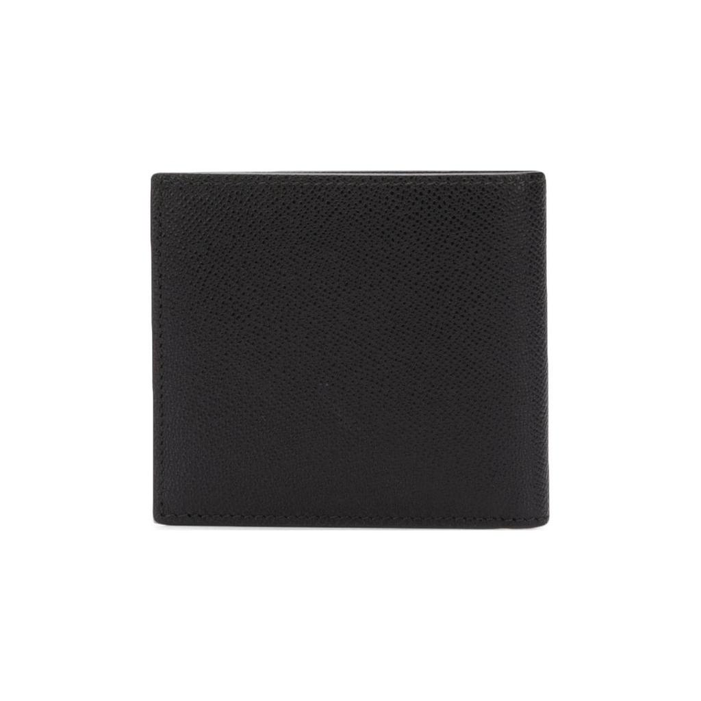 Bally Minimalistisches Mode-Doppelfalt-Lederportemonnaie Herrenportemonnaie Schwarz 6224892
