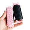 Portable Folding Air Cushion Brush with Mirror in Pink, Pocket-Size Comb for Scalp Massage & Styling