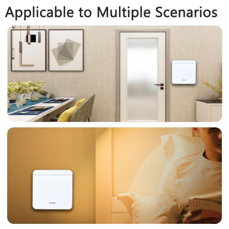 Tuya Wifi Switch 433MHz Universal Breaker 1/2/3 Gang Wireless Wall Switch Remote Voice Control Support Smart Life,Alexa,Google