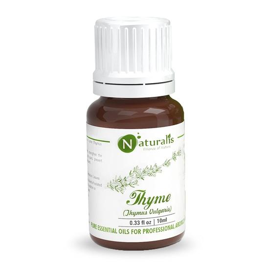 Naturalis Essence Of Nature Thyme Essential Oil 100% Undiluted Pure And Natural Therapeutic Grade For Skin Conditions, Clear Breathing - 10Ml