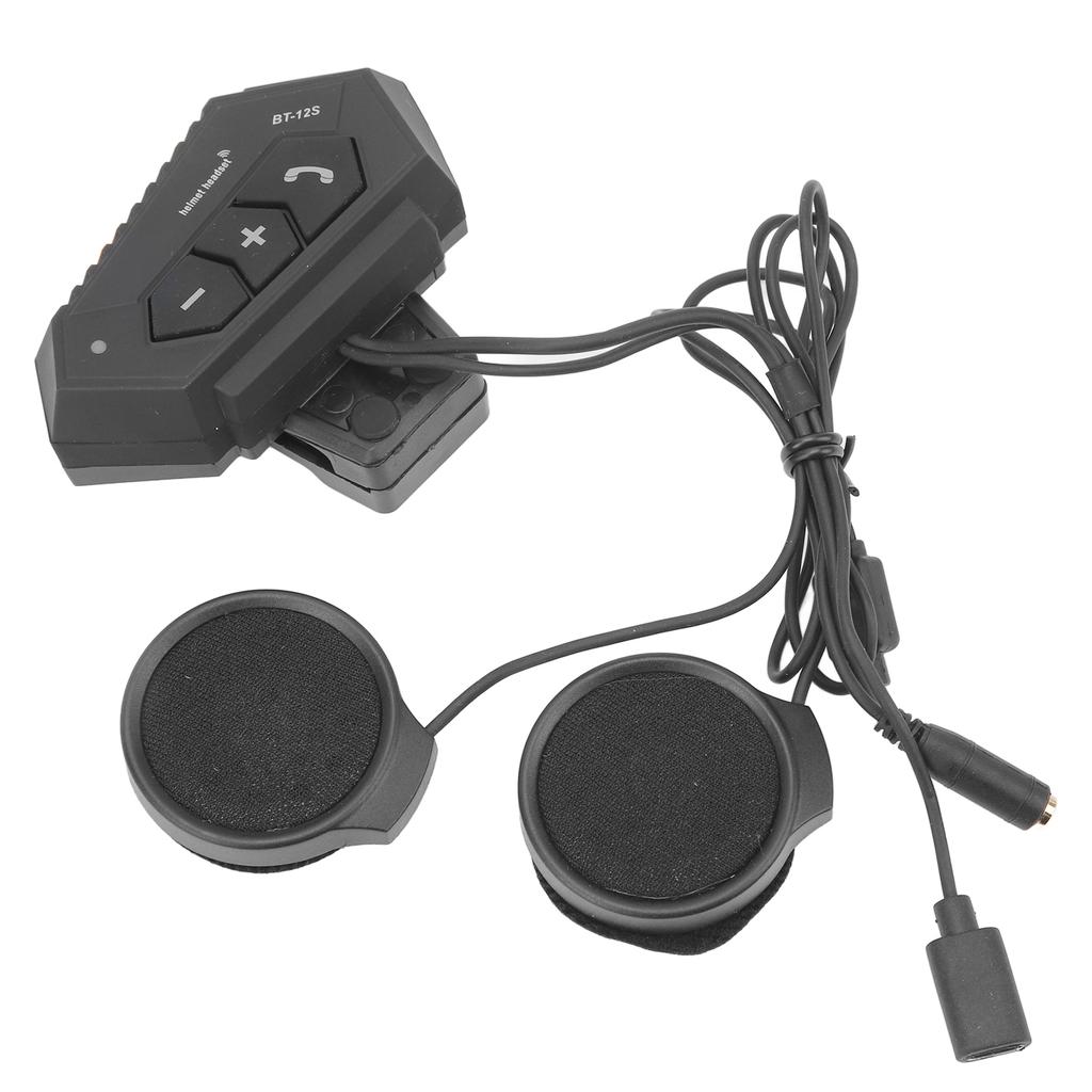 Motorrad Bluetooth Kommunikationsheadset 2000mAh Kabellos Wasserdicht Helm Headset für
