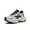 Anta Star Moon Series Cushioning Anti-Slip And Wear-Resistant Low-Top Chunky Sneakers Women's Gray Silver Black Sneakers 922418880-1