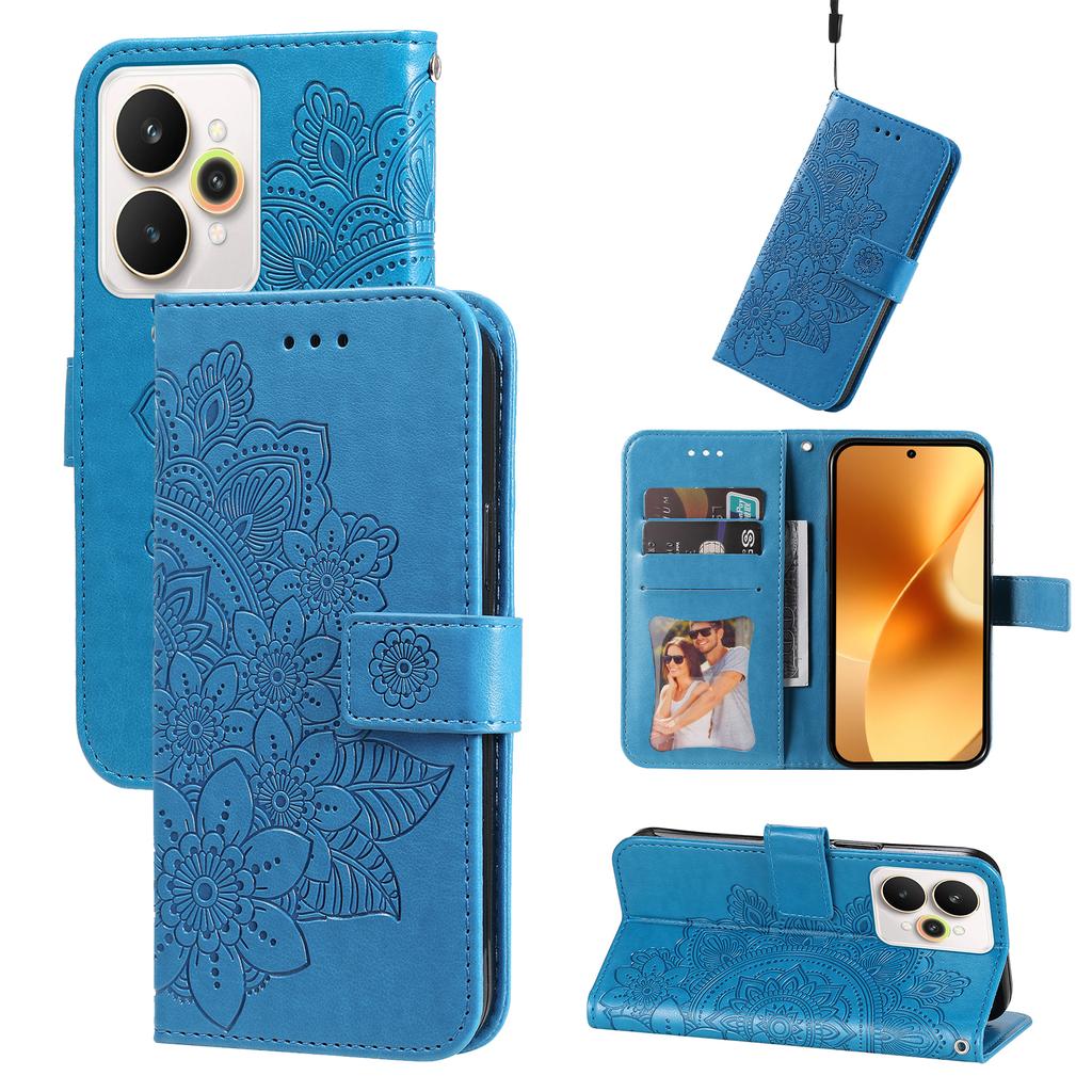 For Realme 15 Pro 5G/Realme 15 5G Case Floral Pattern PU Leather Wallet Stand Phone Cover