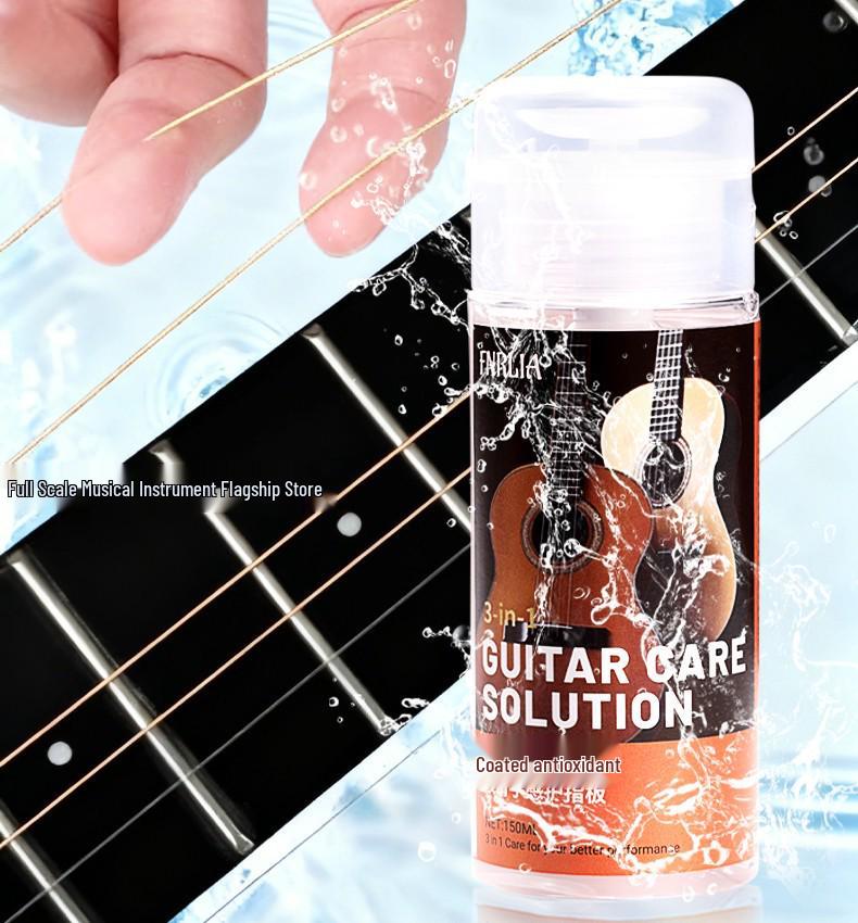 Olio per la cura della chitarra 3 in 1: Liquido per Pulizia e Manutenzione Corde Elettriche in Bachelite, Tastiera, Tastiera