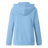 2021 Cross-Border Autumn/Winter Solid Color Hooded Zip-Up Sweatshirt with Drawstring and Pockets