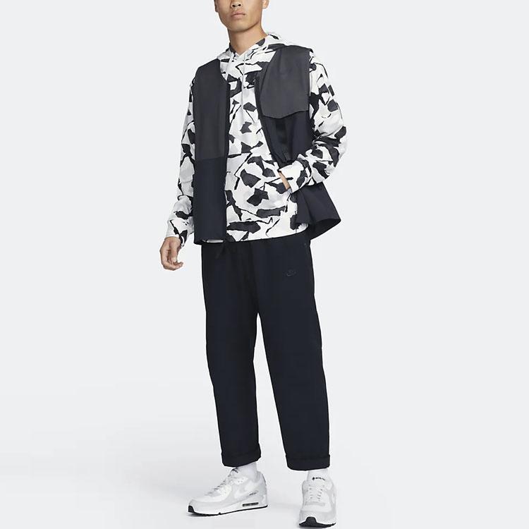 Nike SPORTSWEAR TECH PACK Casual Pants Men's Black Moderate Straight Fit Pants DX0242-010