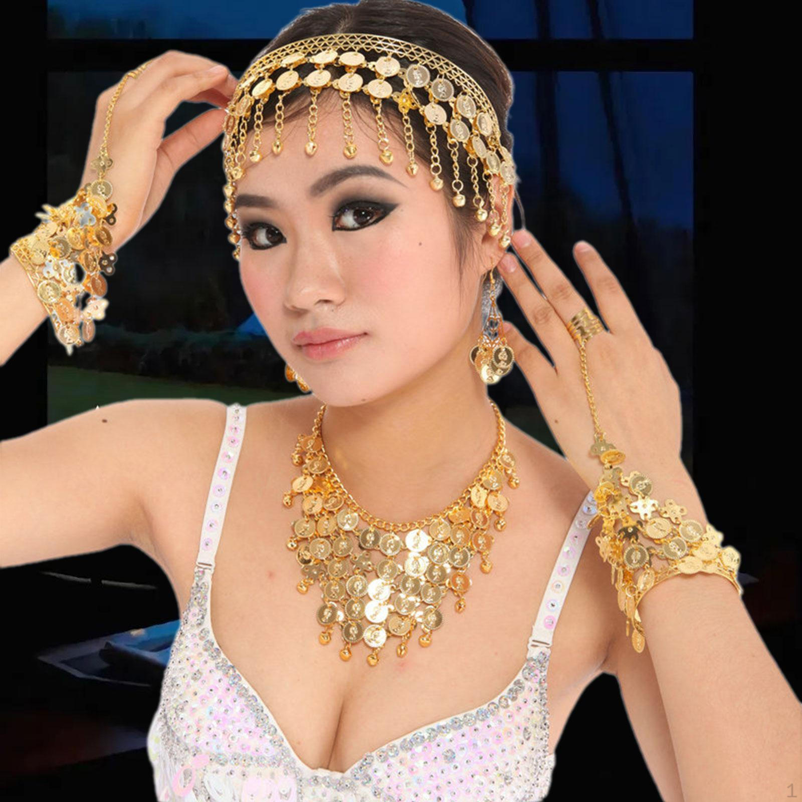 

4 Pieces Alloy Bridal Jewelry Set for Wedding Women Party Hook Earrings