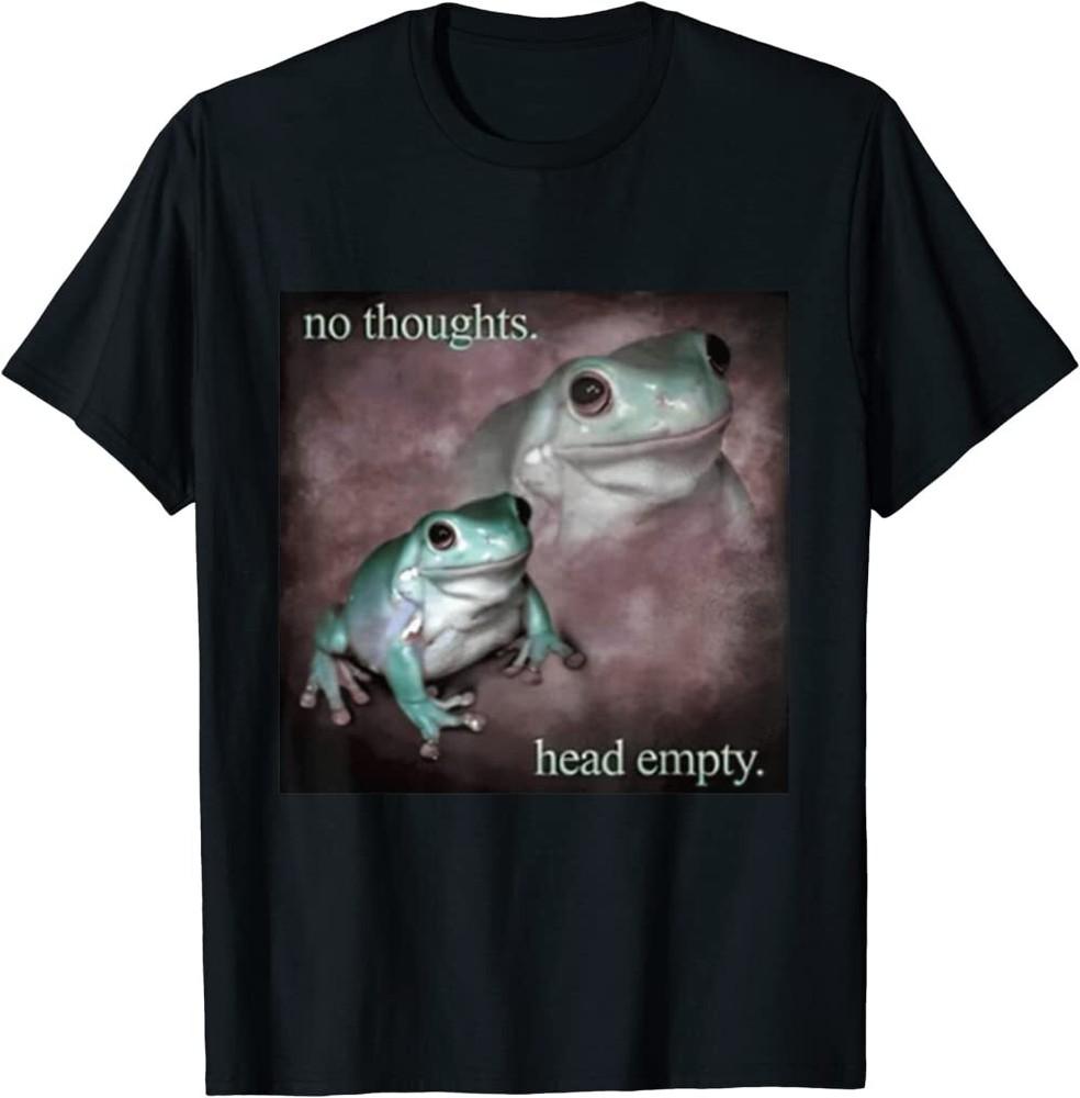BEST TO BUY Funny No thoughts head empty frog Meme T-Shirt
