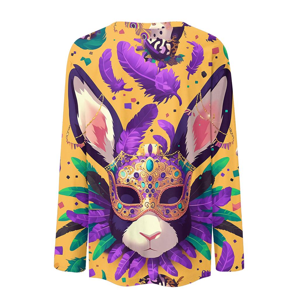 Women's Loose Comfortable Casual Fashion Round Neck Christmas Print Long Sleeve Hoodie