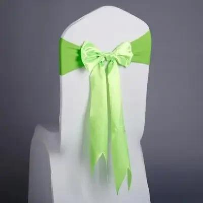 Wedding Decoration Satin Chair Sash Colour Design Bow Tie Birthday Party Festival Hotel Show Shiny Look Luxury Dining Room