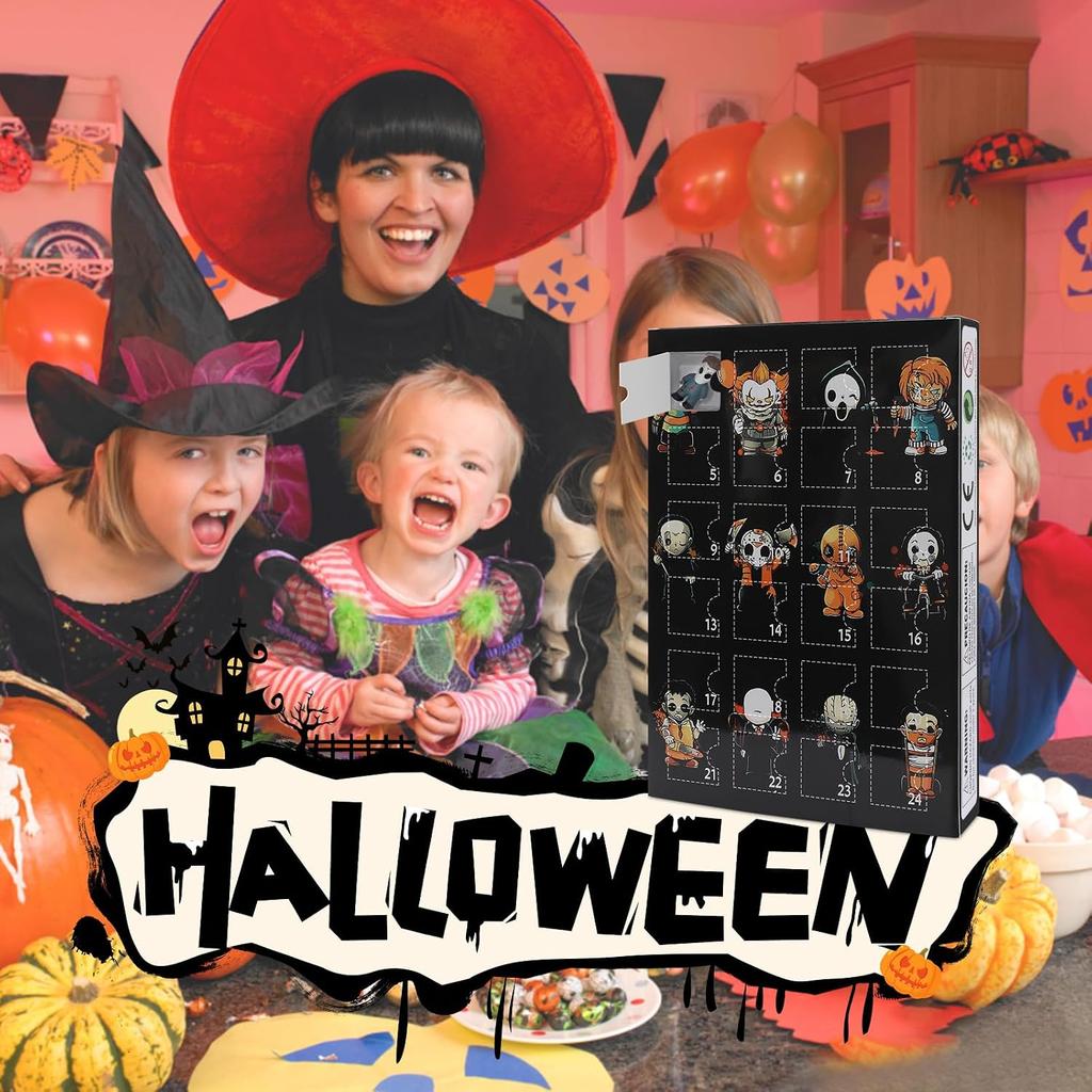 Halloween Countdown Advent Calendar 2026 for Kids and Adults with 24 pcs Classic Doll Collectible Figures, Pre-Christmas Doll Nightmare
