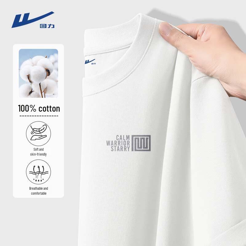 Warrior Men s 2026 Summer Pure Cotton Loose T-Shirt L