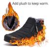 Mens Snow Boots Womens Winter Boots Waterproof Fur Lined Warm Lightweight Ankle Boots Slip On Anti-Slip Casual Outdoor Shoes