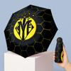 Villarreal FC Mini 5 Fold Pocket Umbrella Compact Lightweight Anti UV Rain Sun Protection Umbrella Portable Travel Umbrella